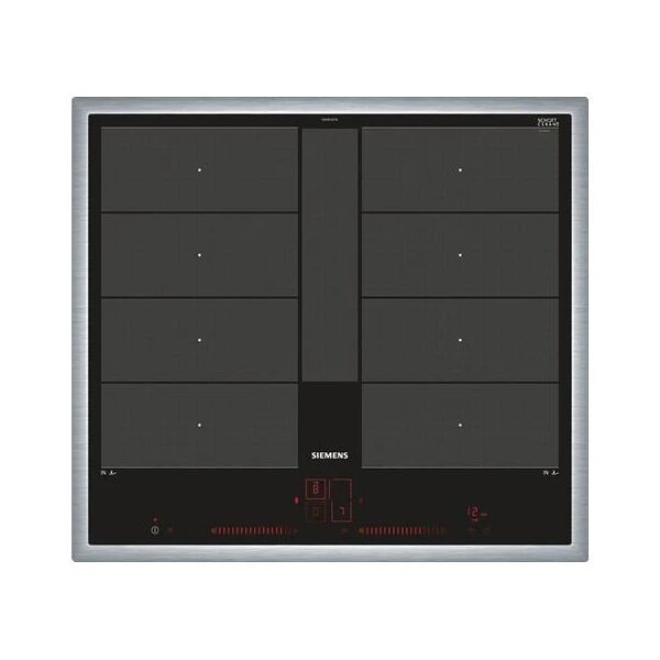 siemens piano cottura ex645lyc1e a induzione 4 zone cottura da 58 cm colore nero