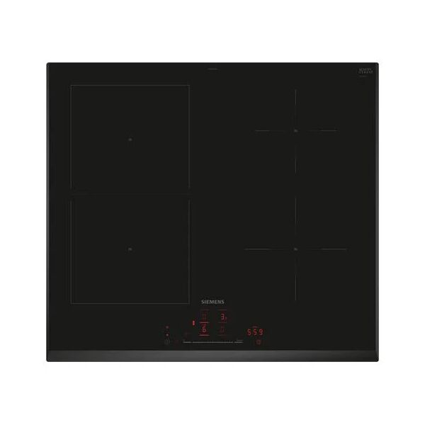 siemens iq500 ed651hsb1e piano cottura nero da incasso 60 cm piano cottura a induzione 4 fornello (i)