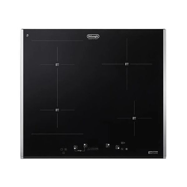 de’longhi piano cottura pin 65 tc a induzione 4 zone cottura da 58 cm colore nero