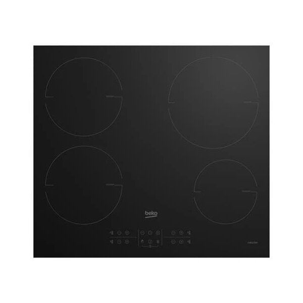 beko piano cottura hii64200mt induzione 4 zone cottura da 58 cm colore nero