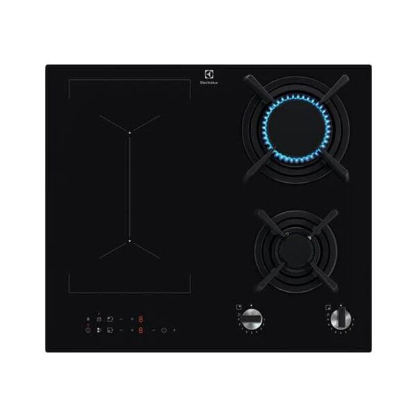 electrolux kdi641723k piano cottura nero da incasso 60 cm combi 4 fornello (i)