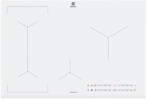 electrolux piano cottura a induzione eil83443bw da incasso 78 cm 4 fornello colore bianco
