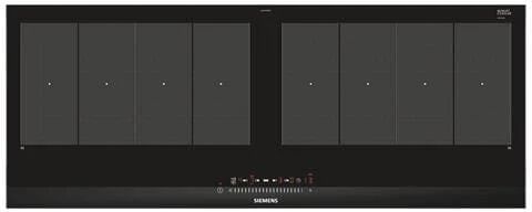 Siemens Piano Cottura EX275FXB1E a Induzione in Vetroceramica 4 Zone Cottura da 90 cm Colore Nero e Acciaio Inossidabile