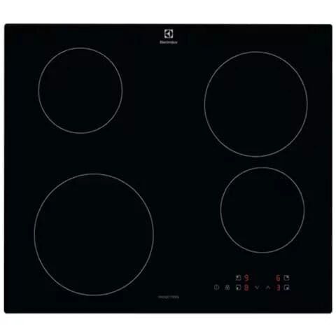 Electrolux Piano Cottura EIB60424CK a Induzione 4 Zone Cottura da 59 cm Colore Nero