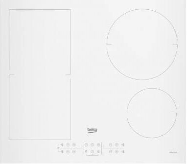 Beko Piano Cottura HII64200FMTW a Induzione 4 Zone Cottura da 58 cm Colore Bianco