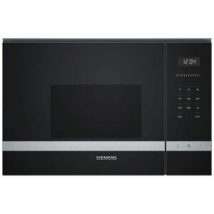 siemens bf525lms0 forno microonde da incasso capacità 20 litri potenza 800 watt colore nero / acciaio inox