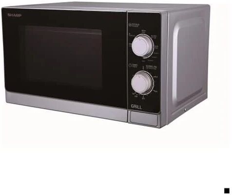 sharp forno microonde con grill r600in capacità 20 litri potenza 1000 watt colore grigio