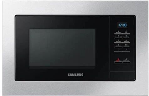 samsung forno microonde da incasso mg20a7013ct con grill capacità 20 litri potenza 850 watt colore nero / acciaio inossidabile