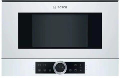 Bosch Forno Microonde da Incasso BFL634GW1 con Capacità 21 Litri Potenza 900 Watt Colore Bianco