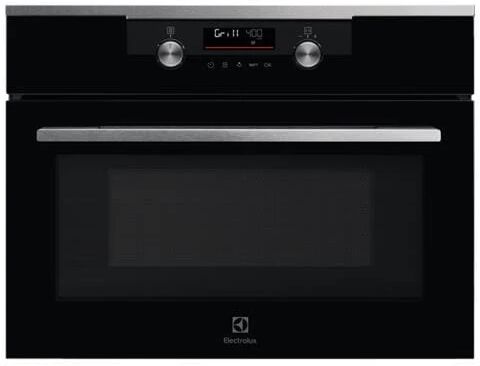 Electrolux Forno Microonde da Incasso KVMDE46X con Grill Capacità 42 Litri Potenza 1000 Watt Colore Nero