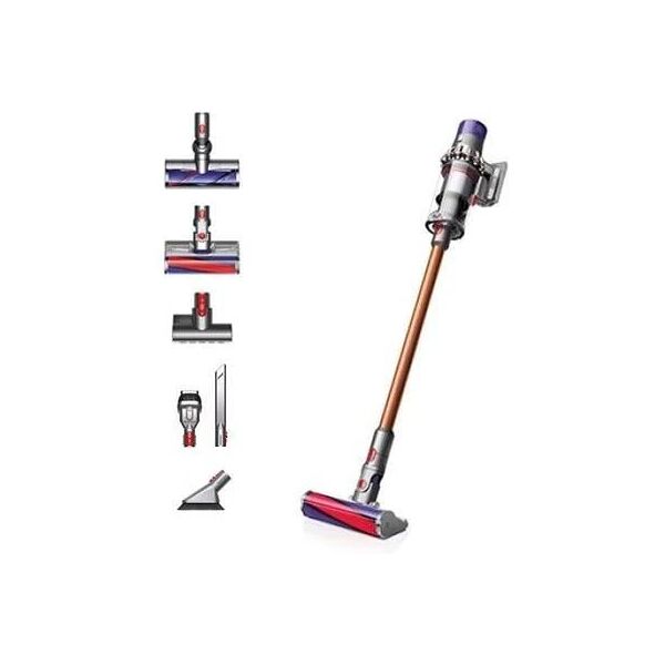 dyson absolute+ cyclone v10 aspirapolvere senza sacco 2in1 capacità 0.76 l colore rame / nichel versione uk - adattatore incluso