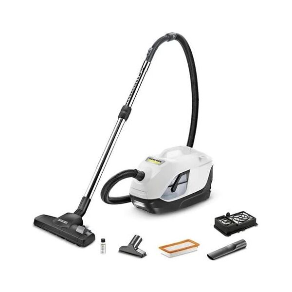 karcher aspirapolvere con filtro ad acqua filtri 9995% potenza 650 w colore bianco raggio d'azione 102 m