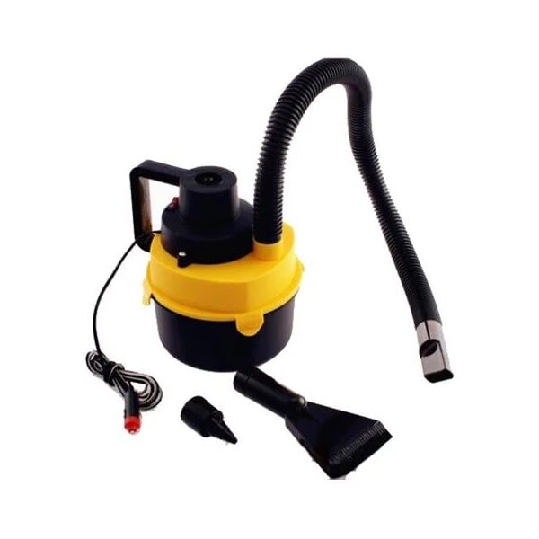 trade shop aspirapolvere da auto portatile 12 v colore nero / giallo