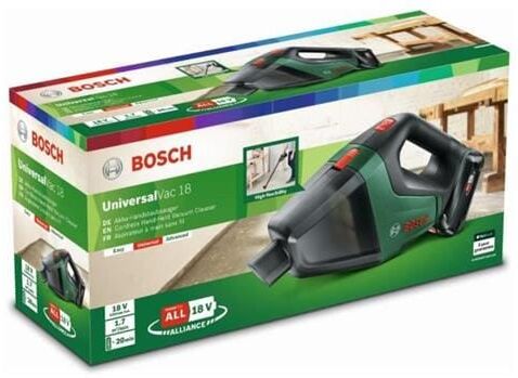 bosch aspirapolvere a mano senza fili - universalvac18 set 1 batteria 25ah