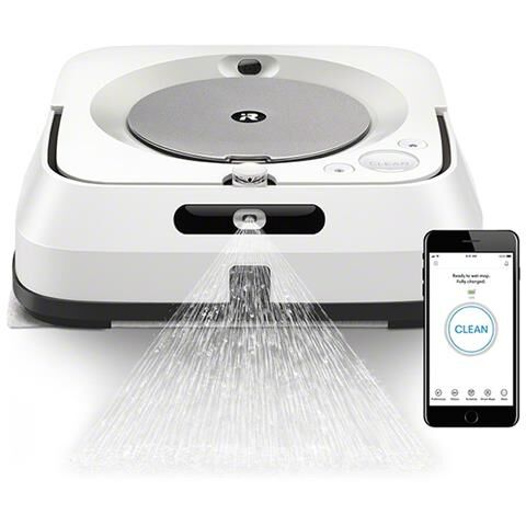 irobot braava jet m6 robot aspirapolvere wireless colore bianco