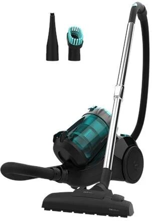 cecotec aspirapolvere a traino conga rockstar multicyclonic senza sacco potenza 800 watt capacità 25 litri con tre accessori