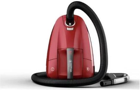 Nilfisk Elite Aspirapolvere a Traino con Sacco Potenza 450 Watt Colore Rosso