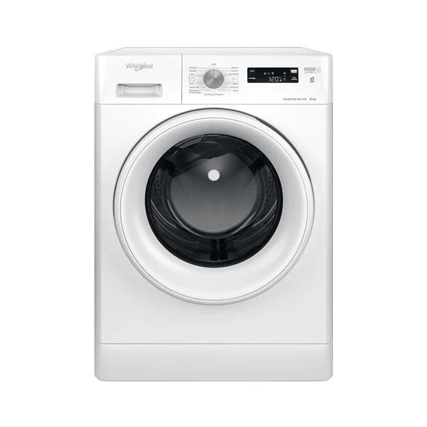 whirlpool lavatrice standard ffs p8 it 6° senso 8 kg classe c -30% centrifuga 1200 giri