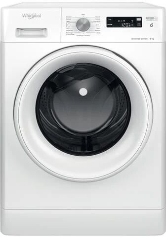 whirlpool lavatrice standard ffs p8 it 6° senso 8 kg classe c -30% centrifuga 1200 giri