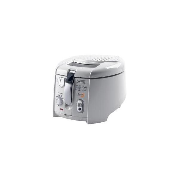 delonghi f28533 rotofry friggitrice capacita` 1 kg potenza 1800 w easy clean system removable lcd bianco