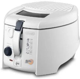 delonghi f 28311 rotofry friggitrice con cestello rotante 1,2 lt 1.800 colore bianco