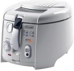 delonghi f28533 rotofry friggitrice capacita` 1 kg potenza 1800 w easy clean system removable lcd bianco