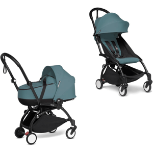 BabyZen duo Yoyo2 con Bassinet 0M+ e rivestimento 6M+ Black/Aqua