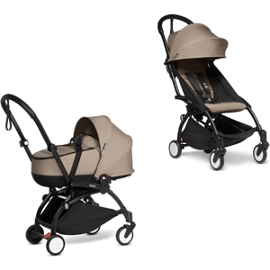 BabyZen duo Yoyo2 con Bassinet 0M+ e rivestimento 6M+ Black/Taupe