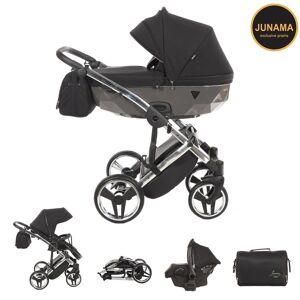 Junama Trio Diamond S LINE Grigio/Nero Telaio Cromato + Dispositivo Antiabbandono in OMAGGIO