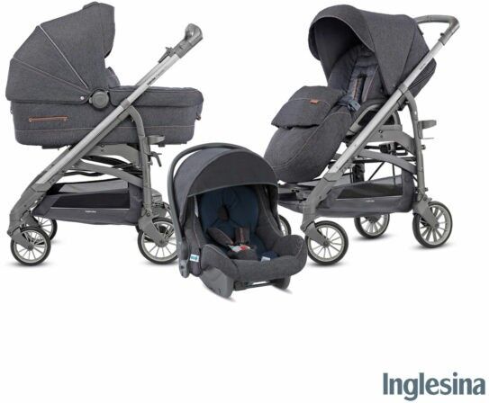 Inglesina Trio Trilogy Village Denim Telaio City Ardesia