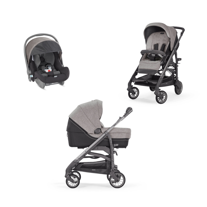 Inglesina Trio Trilogy Maui Grey Telaio City Ardesia -Paga In 3 Rate Senza Interessi-