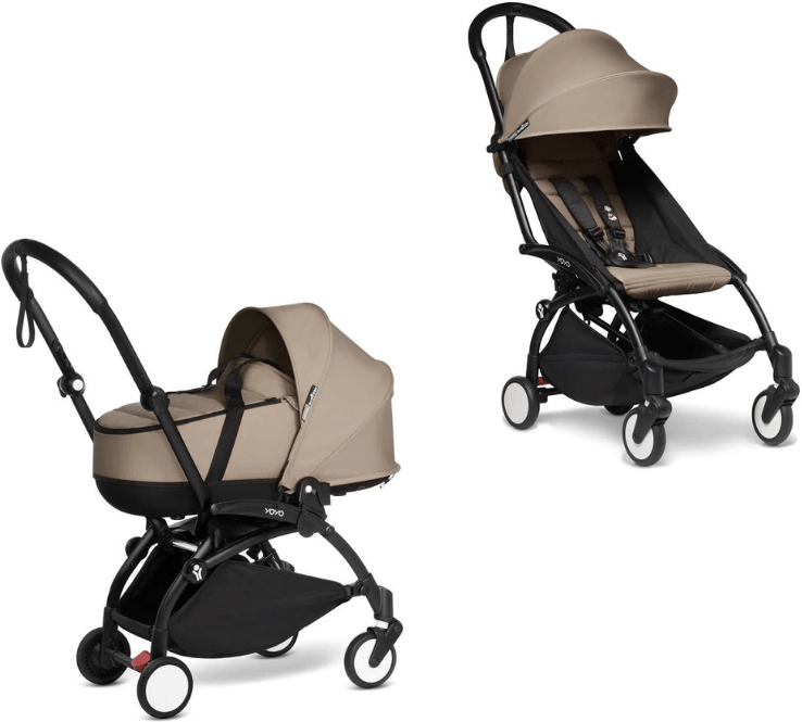 BabyZen duo Yoyo2 con Bassinet 0M+ e rivestimento 6M+ Black/Taupe