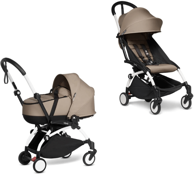 BabyZen duo Yoyo2 con Bassinet 0M+ e rivestimento 6M+ White/Taupe