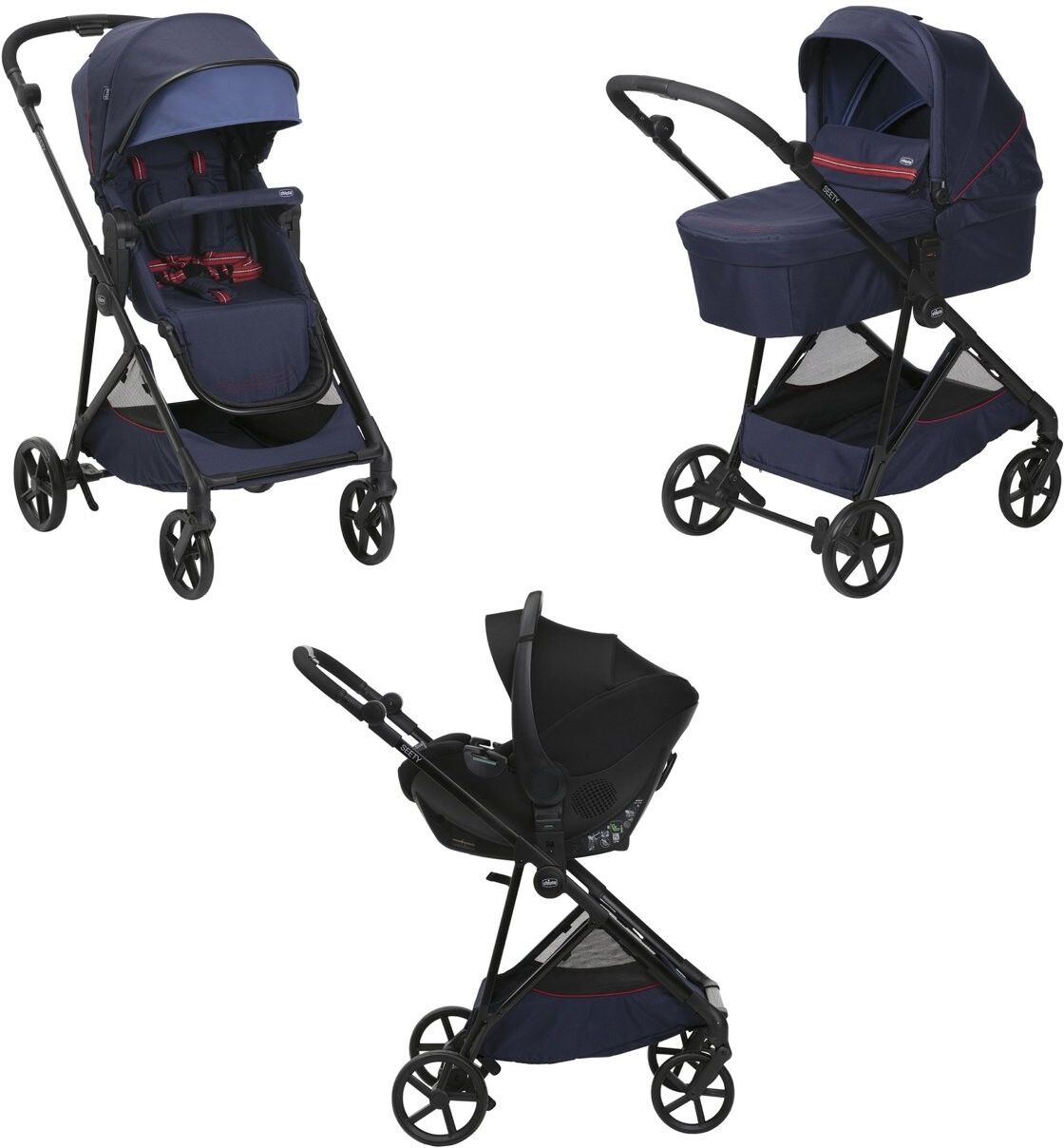 Chicco Trio Seety con Kory Essential - Scegli il tuo colore