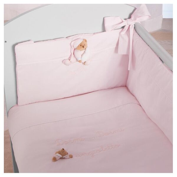 nanan set rivestimento co-sleeping puccio rosa