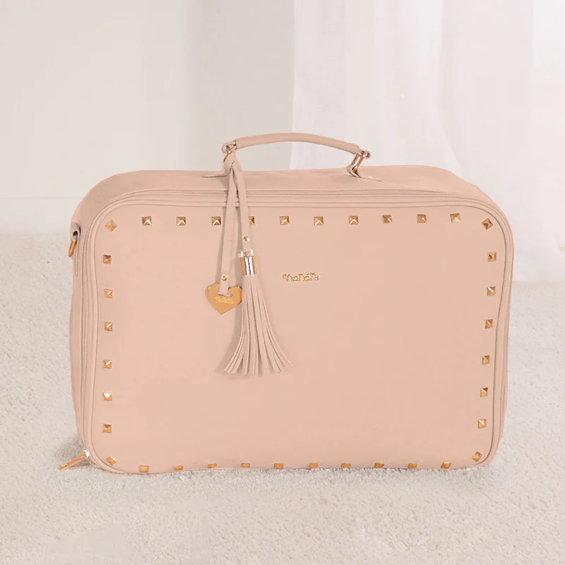 nanan borsa clinica mamma borchiata rosa- linea colette