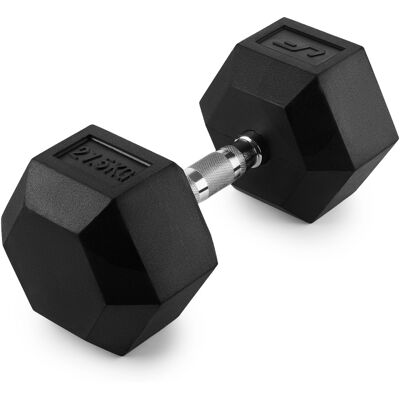 Manubrio HEX in ghisa con rivestimento in gomma 27,5 kg - UpForm Manubrio HEX in ghisa con rivestimento in gomma 27,5 kg - UpForm