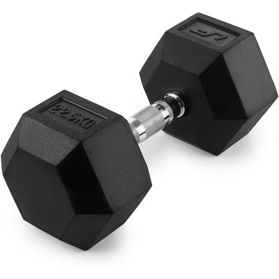 Manubrio HEX in ghisa con rivestimento in gomma 22,5 kg - UpForm Manubrio HEX in ghisa con rivestimento in gomma 22,5 kg - UpForm