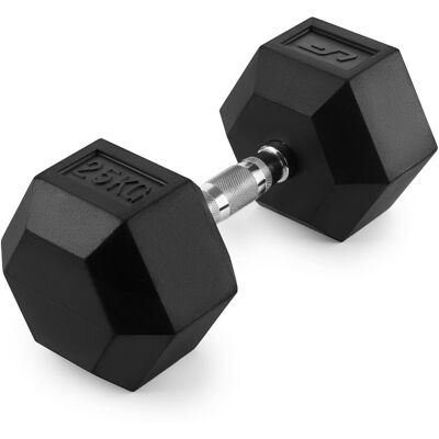 Manubrio HEX in ghisa con rivestimento in gomma 25 kg - UpForm Manubrio HEX in ghisa con rivestimento in gomma 25 kg - UpForm