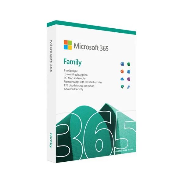 microsoft office 365 family 6 persone - 6 mesi