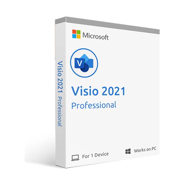 microsoft visio professional 2021 - pc - licenza digitale