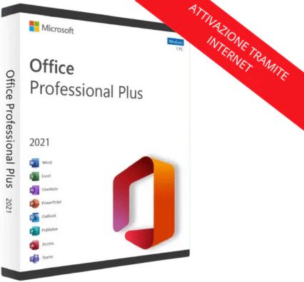 microsoft office 2021 professional plus - pc -attivazione istantanea online