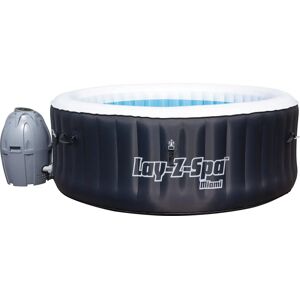 Bestway Piscina Fuori Terra Idromassaggio Gonfiabile da Esterno SPA 4 Posti Piscina per Giardino in Viscosa Ø 180x66h cm - 54123 Miami Serie Lay-Z-Spa