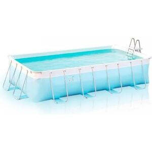 San Marco Piscina Fuori Terra Esterna da Giardino in PVC Rettangolare 549 x 122 x 274 mm Telo di copertura - Platinum Frame Capri