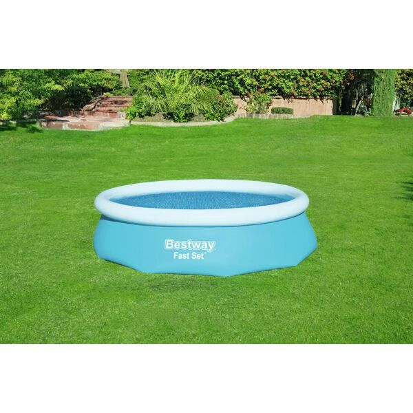 bestway telo copertura per piscina fuoriterra telo termico ø 305 cm - 58241