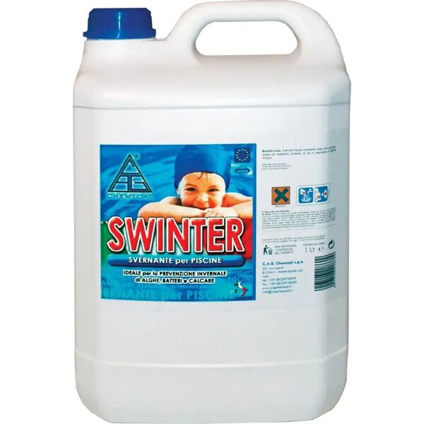 chemical svernante piscina multifunzione antibatterico alghicida e anticalcare 5 litri - swinter