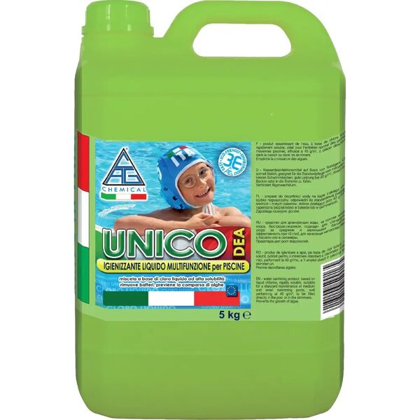 dechome cloro liquido multifunzione per piscine kg. 5 unico - 1unea50