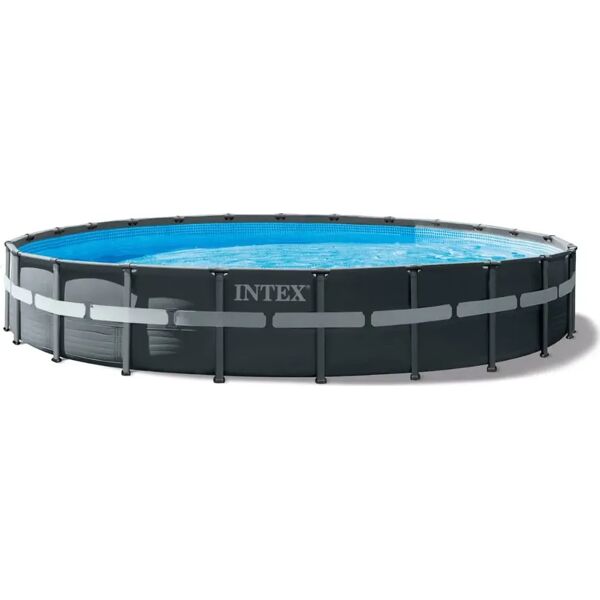 intex piscina fuori terra con telaio portante piscina esterna da giardino rotonda 732x132 cm con pompa a sabbia - 26340 ultra frame xtr