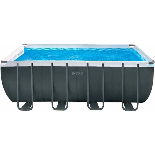 intex piscina fuori terra con telaio portante piscina esterna da giardino in pvc triplice strato rettangolare 549x274x132h cm con pompa a sabbia da 4.500 lt/h - 26356 ultra xtr frame