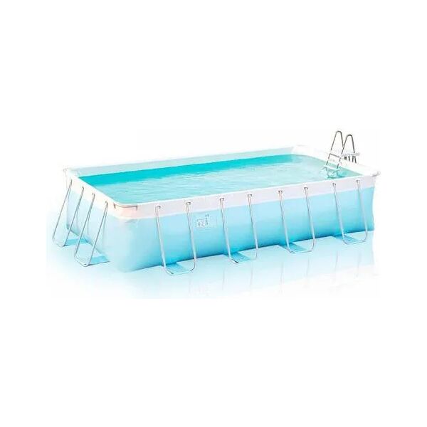 san marco piscina fuori terra esterna da giardino in pvc rettangolare 549 x 122 x 274 mm telo di copertura - platinum frame capri